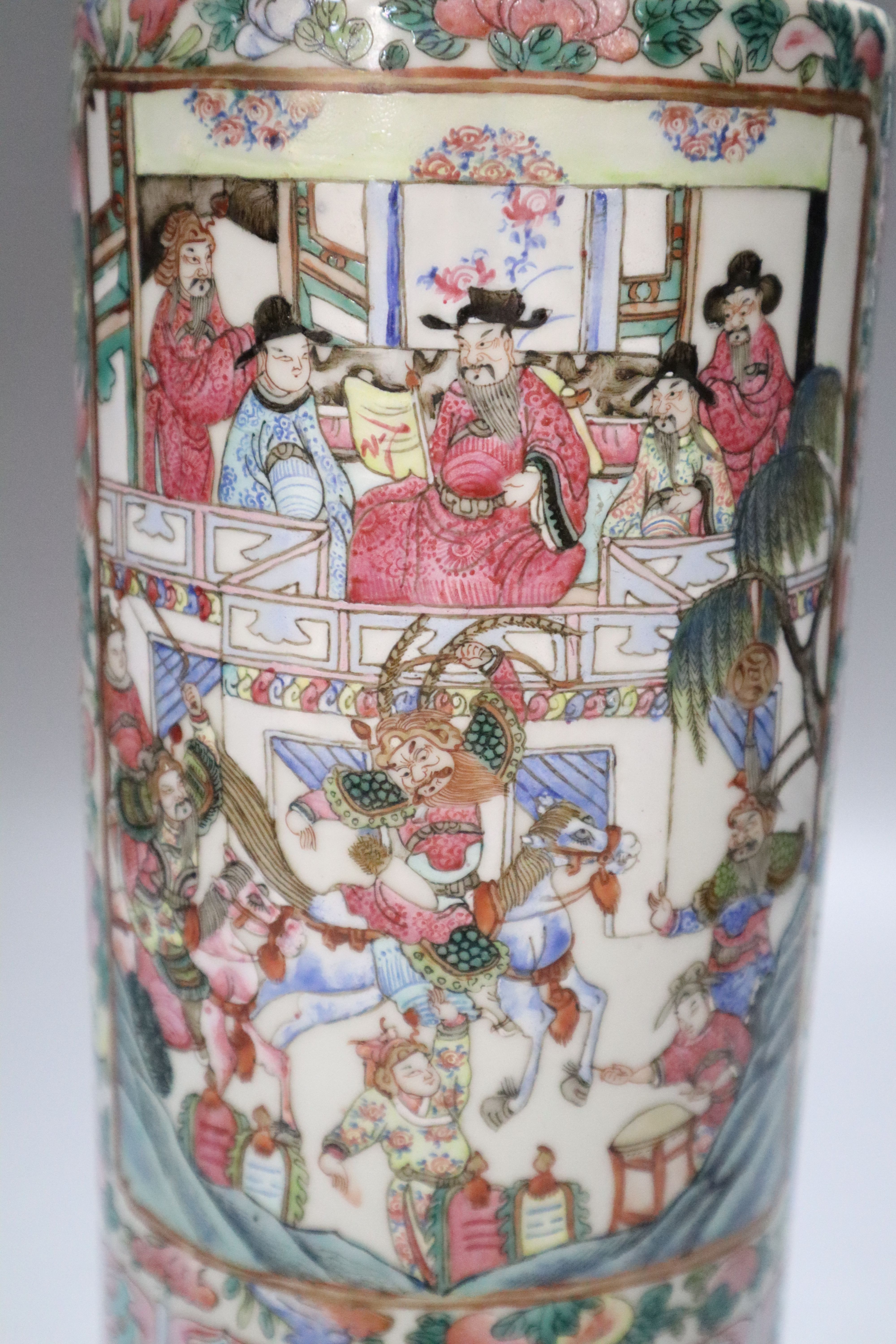 A 19th century Chinese vase famille rose